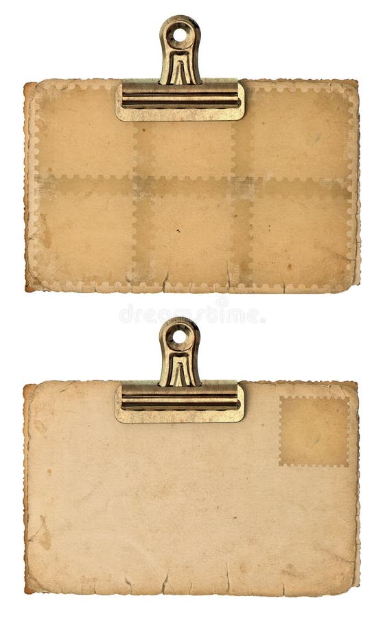 Two old blank paper photo sheets stock image Two old blank paper photo sheets stock image