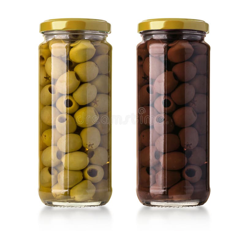 Two olives bottles stock image. Image of merchandise 67491053
