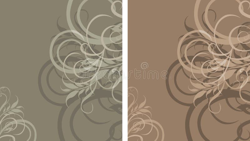 Two ornamental stylish backgrounds