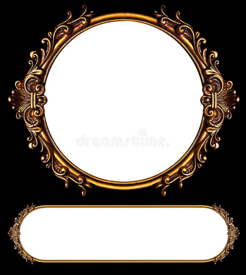 Two ornate retro frames