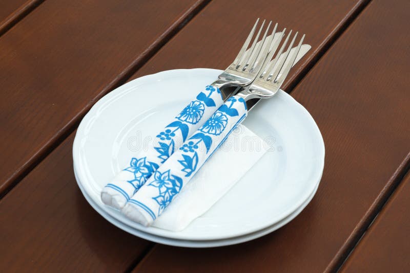 Two Pairs of Knives and Forks Stock Photo Image of industires, dishes