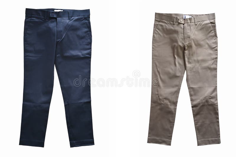 Two Pants on Isolation with White Background Stock Image Image of