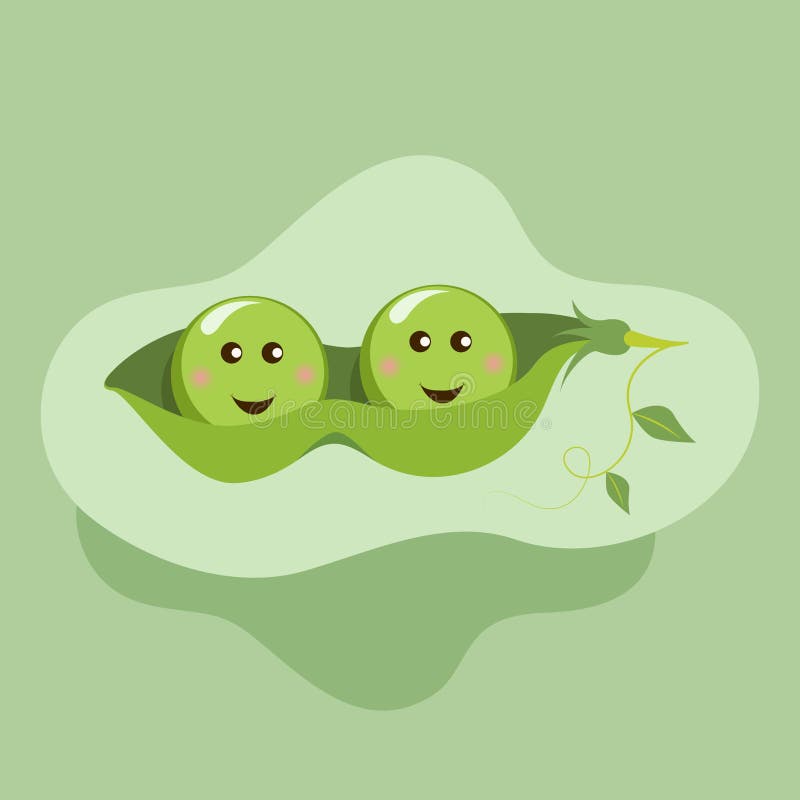 two-peas-in-a-pod-stock-vector-illustration-of-cartoon-252113568