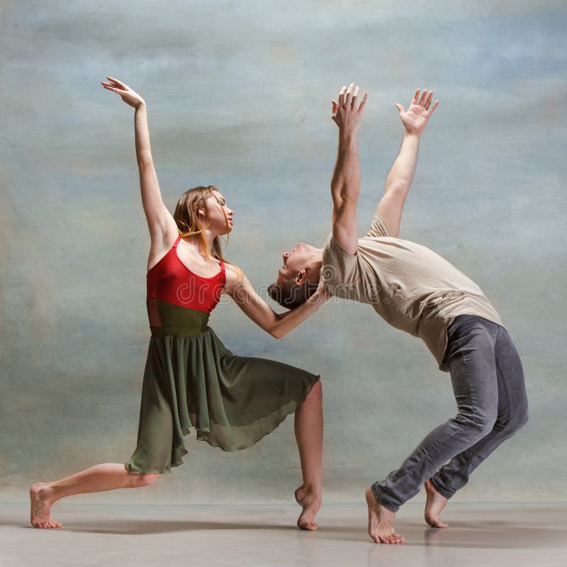 Two People Dancing Contemporary Stile Stock Photos - Free & Royalty ...