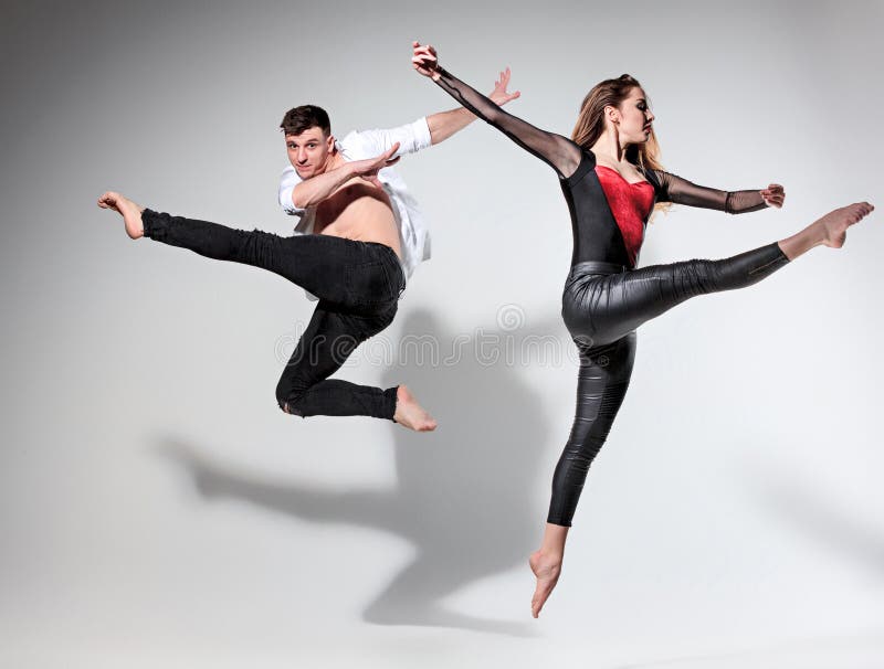 Two People Dancing Contemporary Stile Stock Photos - Free & Royalty ...