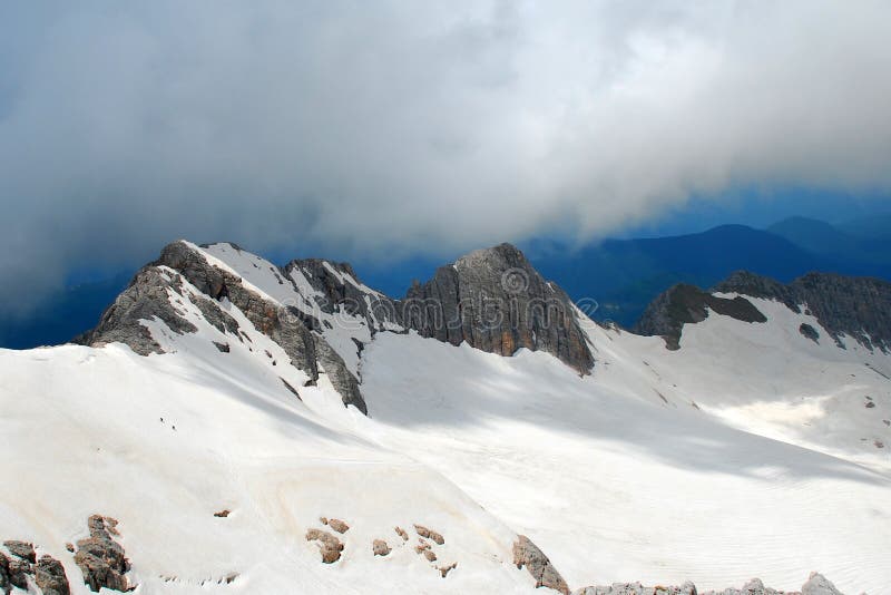 Two people on mountain