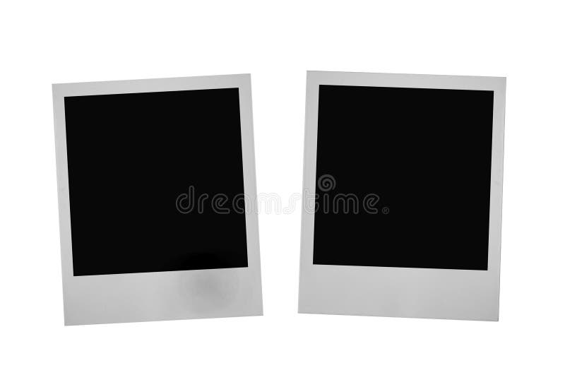 Due cornici per foto a puro sfondo bianco.