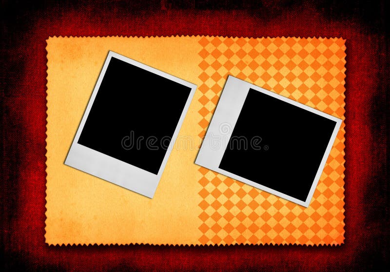 Two photo frames stock illustration. Illustration of paper 9622075