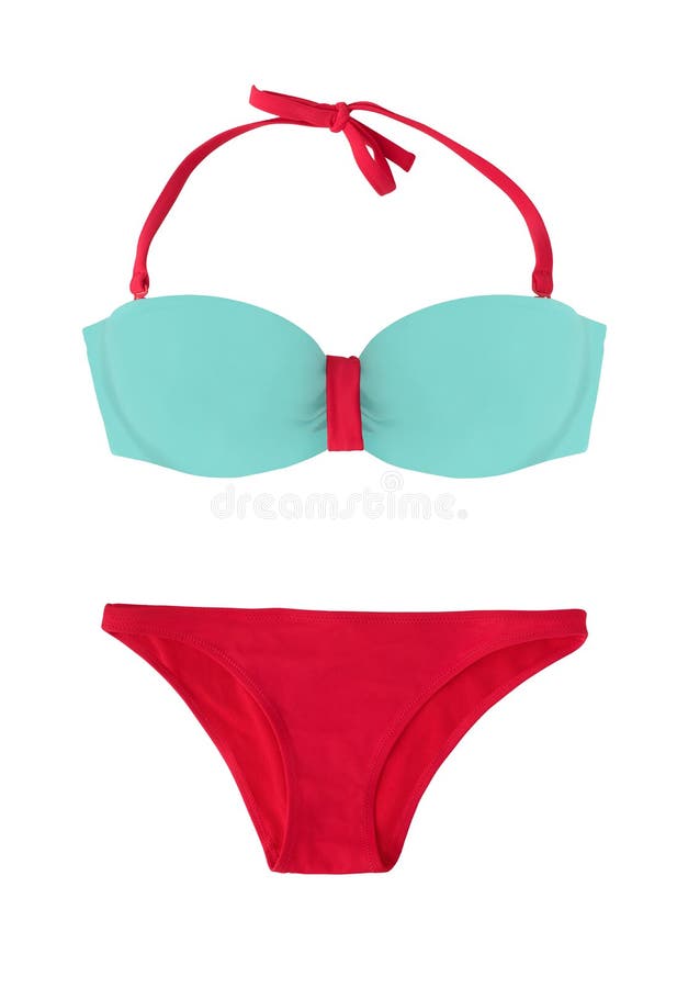 Two-piece swimsuit or bikini isolated stock image Two-piece swimsuit or bikini isolated stock image