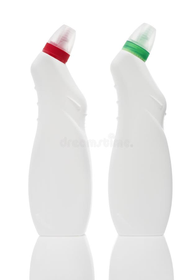 Two plastic bottle stock image. Image of cosmetics, package 15018535
