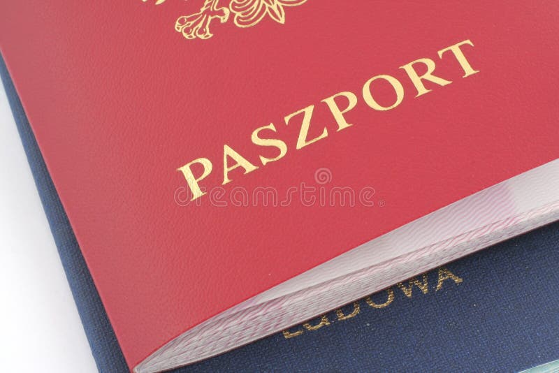 Two Polish Passports stock photo. Image of foreign, book 644148