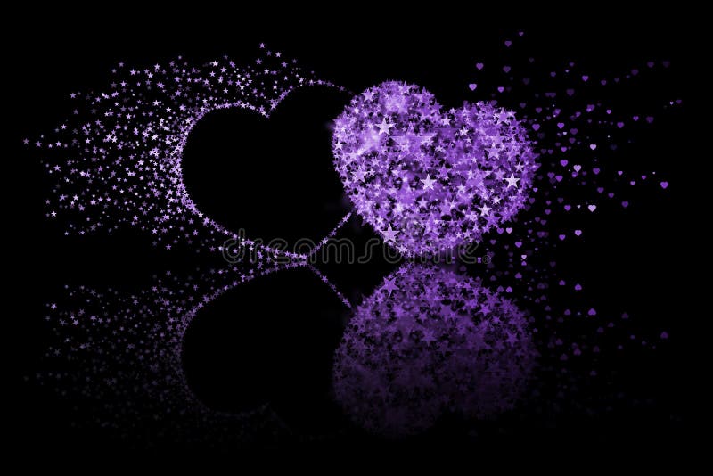 Tổng hợp 600 Black background purple heart Cho tình yêu đôi lứa