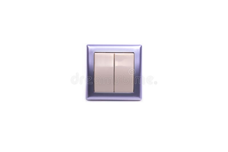 Two push button electric switch stock image image of electro safe