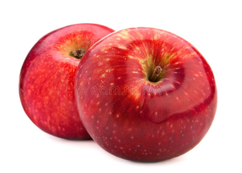 Two red apple