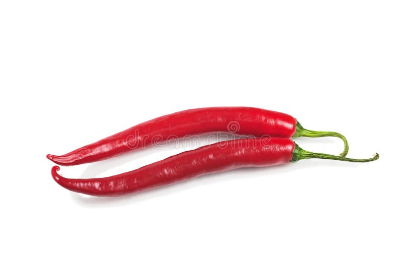 Two red burning pepper stock photo. Image of fruit, burning 23934042