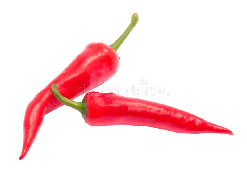 Two red chilly peppers