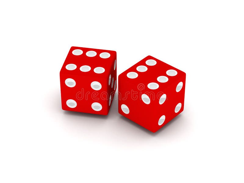 Two red dice