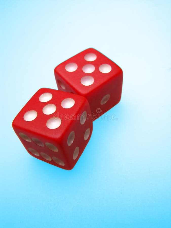 Two red dice