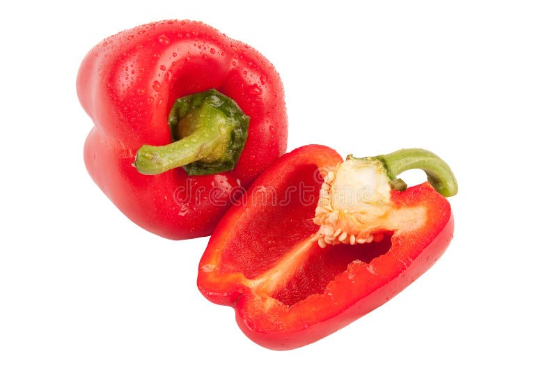 Two red peppers