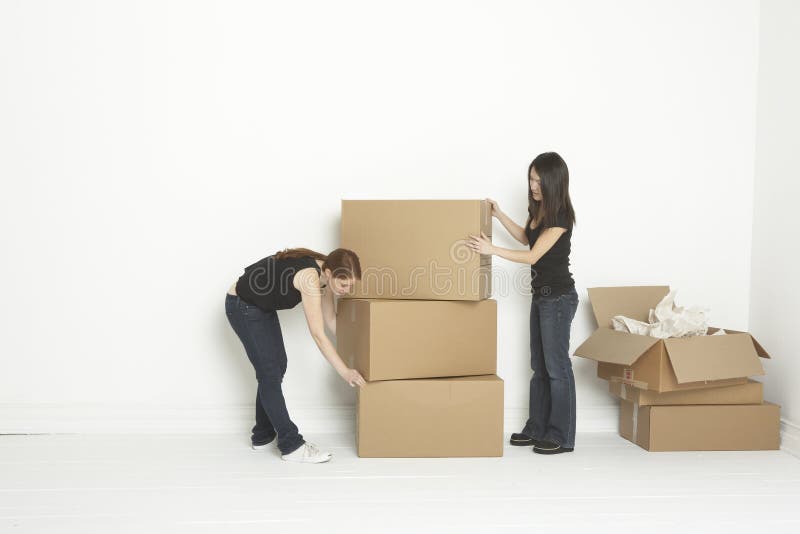 Two roomated stacking boxes