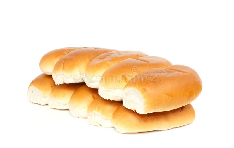 Soft White Bread Roll Isolated on White Stock Photo Image of isolated, background 33603372