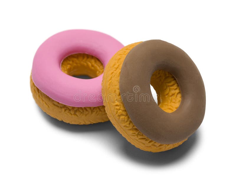 Two Rubber Donuts stock photo. Image of chocolate, donuts 85651888