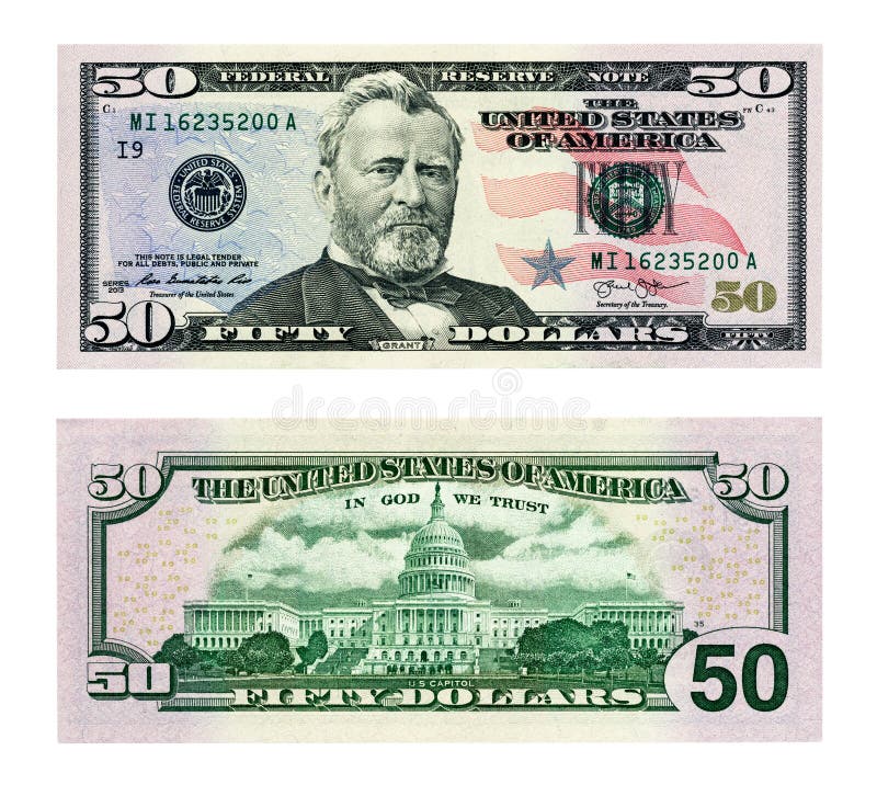 two dollar bill front and back