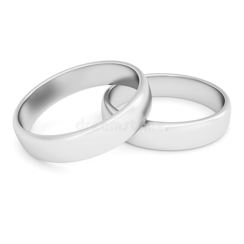 Two silver rings stock illustration. Illustration of shiny - 33790567
