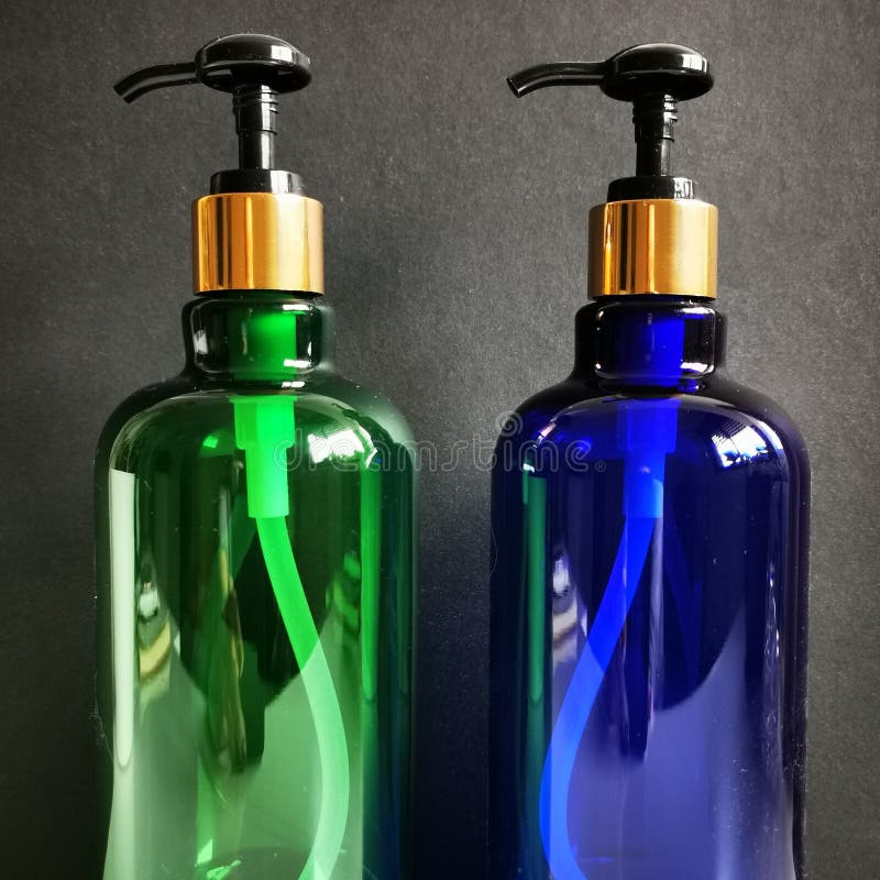Two Soap Dispensers, Cosmetic Bottle Mock Up and Gradient Background Stock Image Image of pack