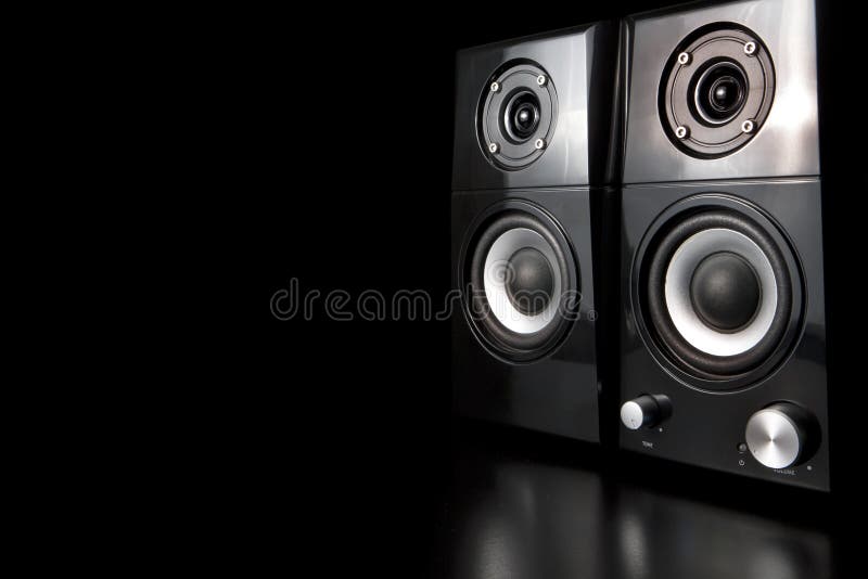 Two Speakers, Side By Side. Stock Photo Image of party, design 26093168