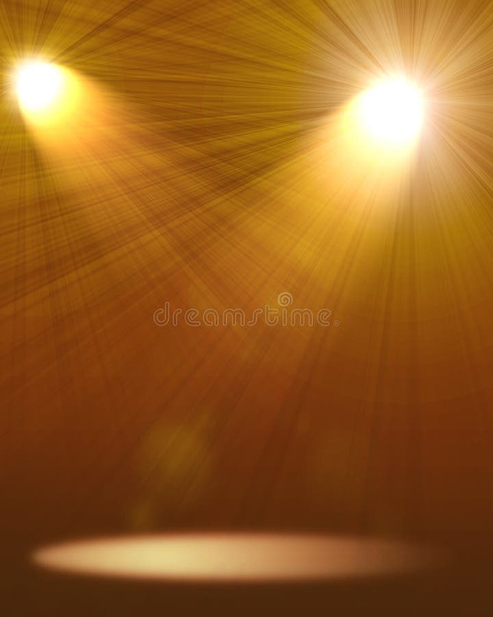 Spotlights on Stage stock illustration. Illustration of backdrop 6203874