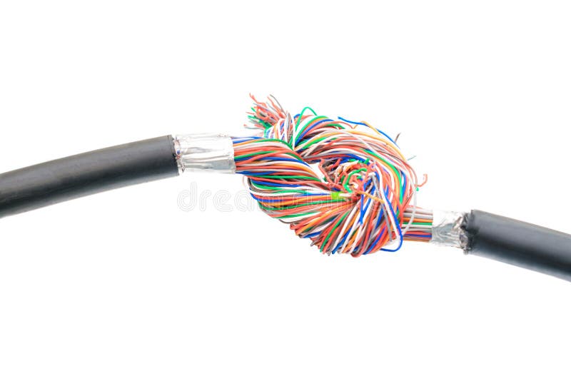 A Lot of Electric and Wires are Stacked Over the Suspended