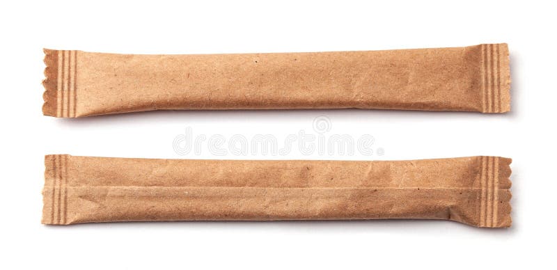 Download Sugar Stick. Sugar In Paper Kraft Packaging. Mock Up For Design Stock Photo - Image of closed ...