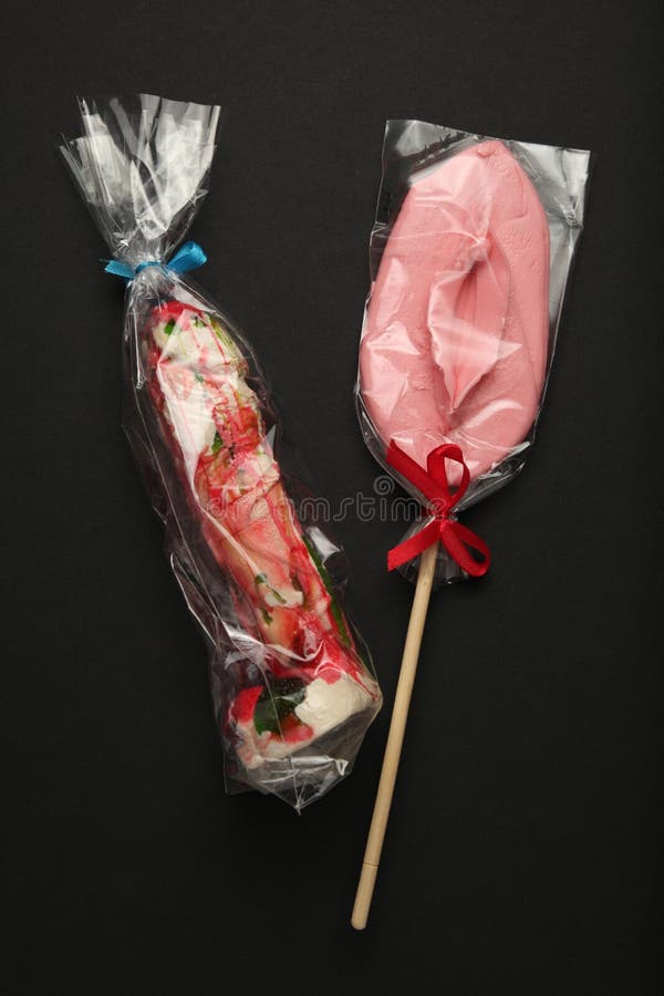 Two Sweet Candy in Form of Penis and Vagina