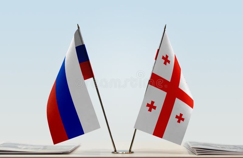 Flags of Russia and Stock Illustration Illustration of