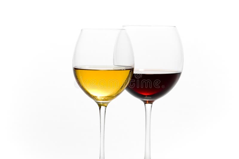 Two tall glasses royalty free stock photo