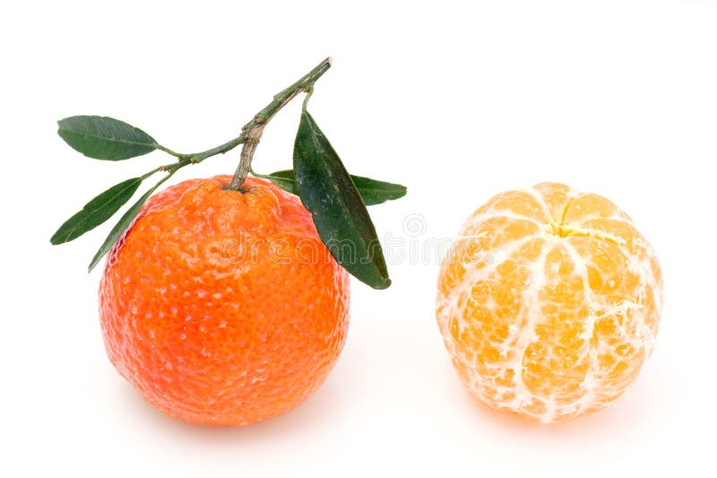 Two tangerines.