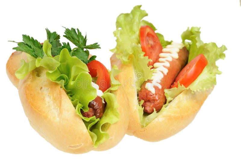 Two tasty and delicious hotdog