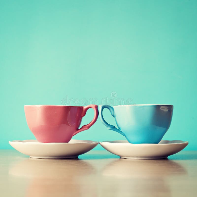 Two Tea Cups stock image. Image of autumn, celebrate 43406021
