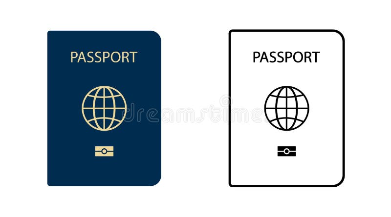 Passport illustration. Free public domain
