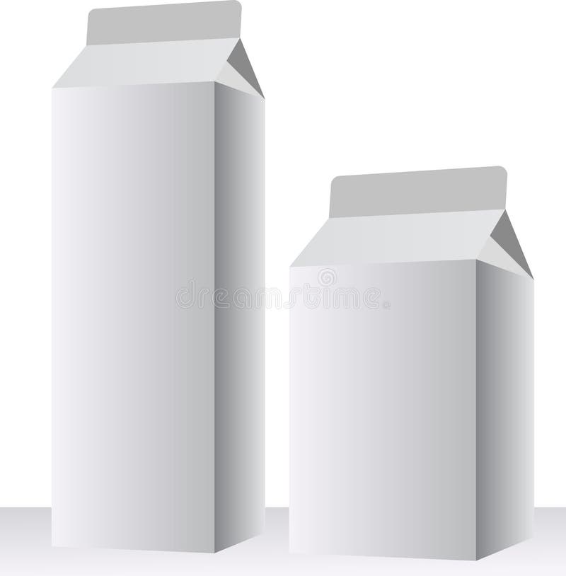 Two Realistic Images Of Similar Raw Carton Package And Tetra Pak With Milk  Label Both Isolated With Shadows On Blank Background Vector Illustration  Royalty Free SVG, Cliparts, Vectors, and Stock Illustration. Image