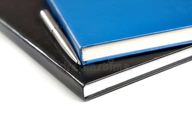 Two Thick Writing Books Pen Stock Photos Free & RoyaltyFree Stock