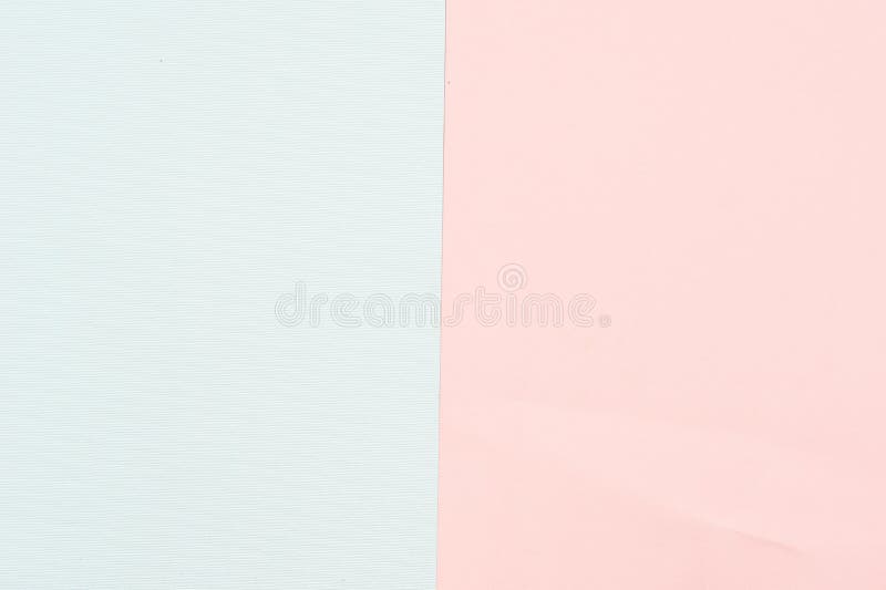Two Tone Colour Paper Background with Blank White Paper and Light Pink or Old Rose Paper for