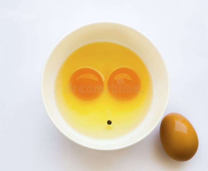 Two Uncooked Eggs in Glass Bowl Stock Photo Image of glass, fresh