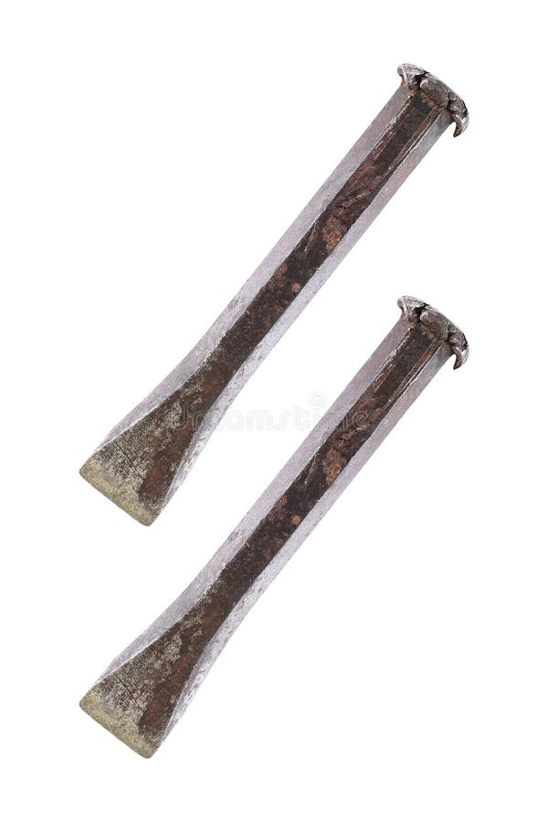Two Used Steel Chisels Isolated on White Stock Photo Image of craft