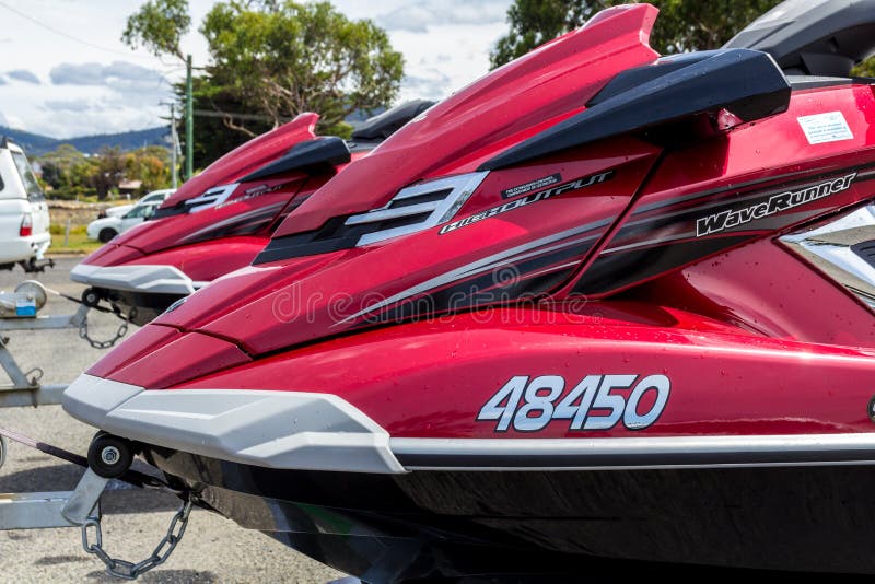 Two waverunner jet skis editorial stock image. Image of recreational