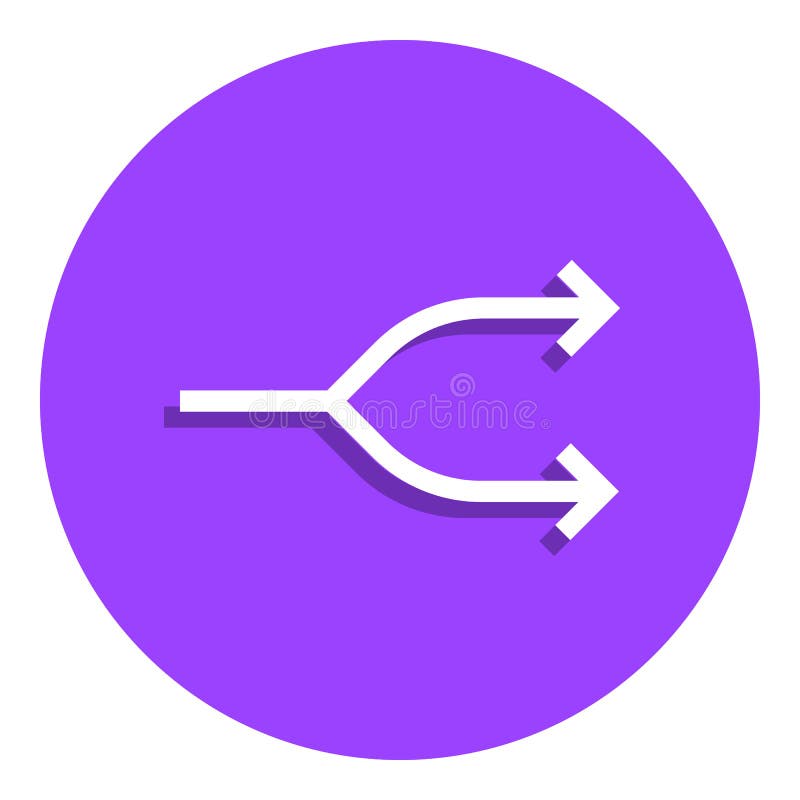 Two-way arrow symbol, arrow badge icon. Simple glyph, flat vector of web icons for ui and ux, website or mobile application royalty free illustration Two-way arrow symbol, arrow badge icon. Simple glyph, flat vector of web icons for ui and ux, website or mobile application royalty free illustration