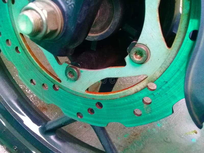 Two wheeler disc break stock image. Image of twowheeler 131752445