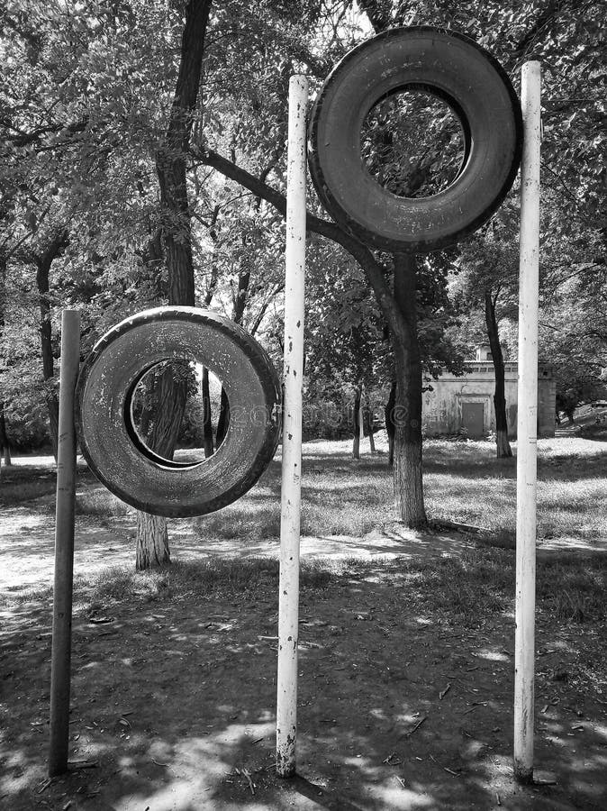 Two wheels in black&white style. Abstract. royalty free stock photos Two wheels in black&white style. Abstract. royalty free stock photos