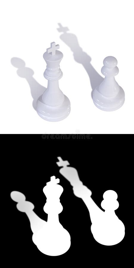 Two chess pieces - pawns made from lacquered wood Vector Image